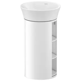 Duravit White Tulip Раковина диаметром 50 см, накладная, с керам. крышкой, цвет белый 2365500070