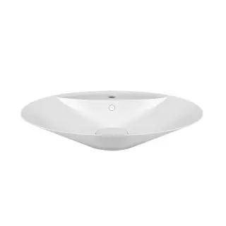 Gessi Cono Накладная раковина из Cristalplant 73,9x49,5xh17,7 cм, цвет: белый матовый 45905#521