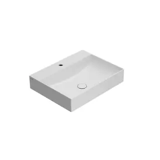 Globo T-Edge Раковина подвесная 60х32 см, с креплением без перелива, без д/к, цвет: белый глянцевый B6R65BI