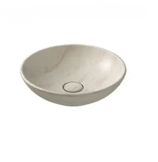 Globo Le Pietre Раковина чаша d40x14h см, без перелива, с д/к, цвет: travertino LAT41TR