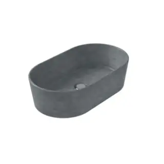 Globo Le Pietre Раковина чаша 60х35х16h см, без перелива, без д/к, цвет: peperino grigio FO061PG