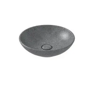 Globo Le Pietre Раковина чаша d40x14h см, без перелива, с д/к, цвет: peperino grigio LAT41PG