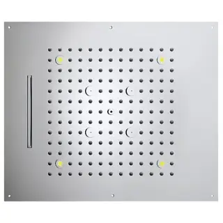 Bossini Dream Потолочный душ встраиваемый 57x47 см, 3 вида струи, LED RGB, цвет: chrome H38935.030