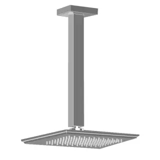 Gessi Eleganza Верхний душ 14x22 см, кронштейн потолочный под заказ, цвет: finox brushed nickel 46150#149