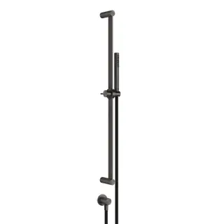 Gessi 316 Bath-Shower Душевой гарнитур: ручной душ,штанга 83 см,шланг, цвет: black metal brushed PVD 54045#707