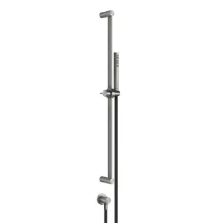 Gessi 316 Bath-Shower Душевой гарнитур: ручной душ, штанга 83 см, шланг 150 см, цвет: steel brushed 54045#239