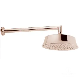 Cisal Cherie Верхний душ, диаметр 22 см, держатель 40 см, цвет: Rose Gold/Night Black DS0136007E