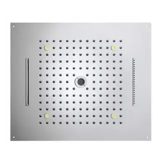 Bossini Dream Потолочный душ встраиваемый 57x47 см, 3 вида струи, LED RGB, цвет: chrome H38909.030