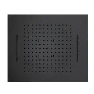 Bossini Dream Потолочный душ встраиваемый 57x47 см, 3 вида струи, хромотерапия, цвет: mat black H38908.073