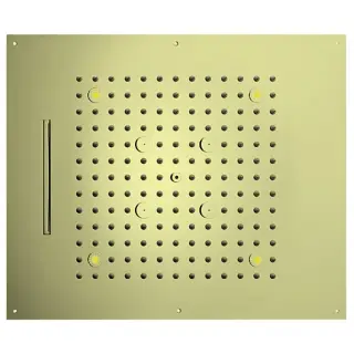 Bossini Dream Потолочный душ встраиваемый 57x47 см, 3 вида струи, LED RGB, цвет: gold H38935.021