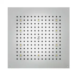 Bossini Cube Потолочный душ встраиваемый 47 см, 1 вид струи, LED, цвет: chrome H37456.030