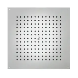 Bossini Cube Потолочный душ встраиваемый 47 см, 1 вид струи, цвет: mat brushed stainless steel H38459.075