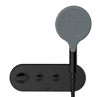 Bossini Apice Смеситель для душа встраиваемый, термостатический, цвет: mat black Z00521.073