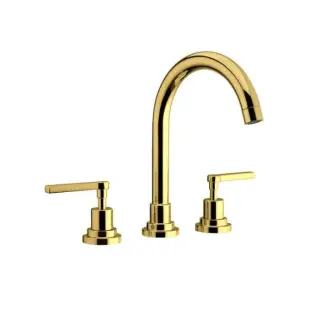 Nicolazzi Mac Kinley 05 Смеситель для раковины на 3 отверстия, излив 17,6 см, цвет золото 2208GO29