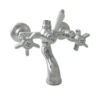 Nicolazzi Dames Anglaises Смеситель для ванны с 2мя ручками, вывод сверху 3/4, цвет хром 1400CR18