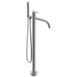 Cisal Xion Смеситель напольный однорычажный для ванны с ручной лейкой, цвет: Inox XI004204D1
