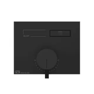 Gessi Hi-Fi Смеситель для душа встраиваемый, запорный вентиль, внешняя часть, цвет: black metal PVD 63061#706