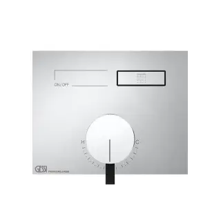 Gessi Hi-Fi Смеситель для душа встраиваемый, запорный вентиль, внешняя часть, цвет: chrome 63061#031