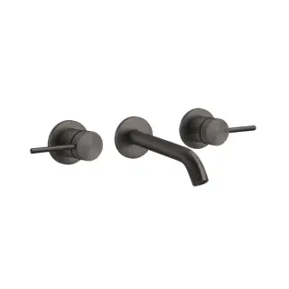 Gessi 316 Flessa Встраиваемый смеситель, излив 14,6-12,6 cм, цвет: brushed black metal pvd 54092#707