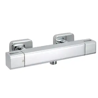 Cisal Cubic Смеситель термостатический настенный для душа, цвет: Chrome CUT0102021
