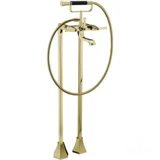 Cisal Cherie Смеситель напольный двухвентильный для ванны, цвет: Gold/Night Black CF0042007C