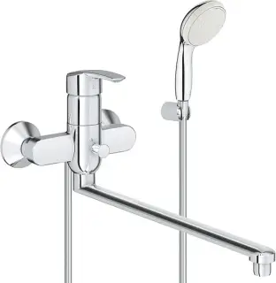 Grohe Multiform Смеситель для ванны, с ручным душем, шлангом, цвет: хром 3270800A