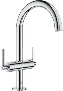 Grohe Atrio New Смеситель для раковины вентильный, высокий, с д/к, высота излива 20,2 см, цвет: хром 21022003