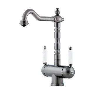Omoikiri Amagasaki-SI Смеситель для кухни с возм. подключить фильтр, цвет: античное серебро 4994045