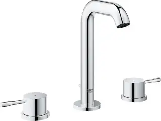 Grohe Essence New Смеситель для раковины высокий вентильный, с д/к, высота излива 16 см, цвет: хром 20296001