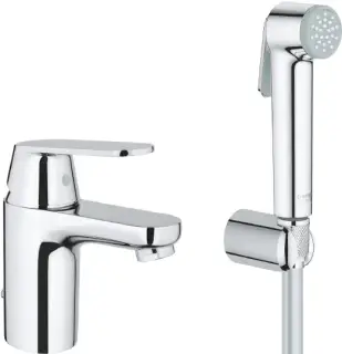 Grohe Eurosmart Cosmopolitan Смеситель для раковины, ручной душ, цвет: хром 23125000