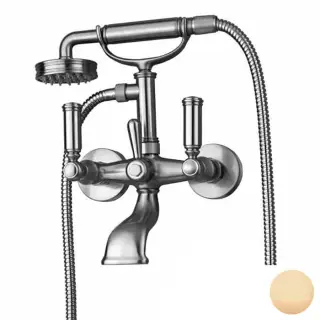 Bossini Liberty Смеситель наружный для ванной с переключателем, цвет: antique brass, bronze Z001103.022