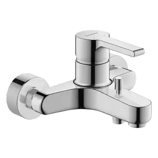 Duravit B.2 Смеситель для ванны настенный с обратным клапаном, цвет хром B25230000010