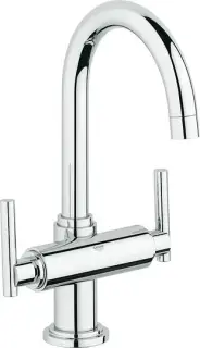 Grohe Atrio Смеситель для раковины вентильный, с д/к, длина излива 15,3 см, цвет: хром 21022000