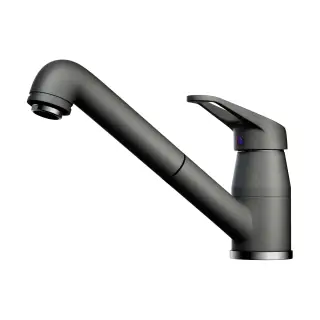 Omoikiri Tateyama-S-PL Смеситель для кухни с гибким изливом, цвет: платина 4994137