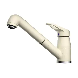 Omoikiri Tateyama-S-BE Смеситель для кухни с гибким изливом, цвет: ваниль 4994141