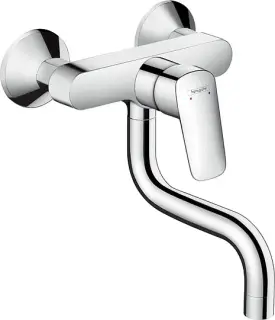 Hansgrohe Logis Смеситель для кухонной мойки настенный однорычажный, цвет: хром 71836000
