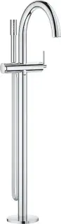 Grohe Atrio New Смеситель для ванны напольный, с ручным душем и шлангом, цвет: хром 32653003