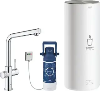 Grohe Red II Duo Смеситель для кухни, с водонагревателем, цвет: хром 30325001