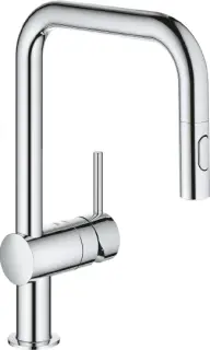 Grohe Minta Смеситель для кухни, с выдвижным изливом, цвет: хром 32322002