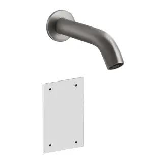 Gessi 316 Flessa Смеситель для раковины, настенный, излив 20 cм, цвет Steel Brushed 54015#239