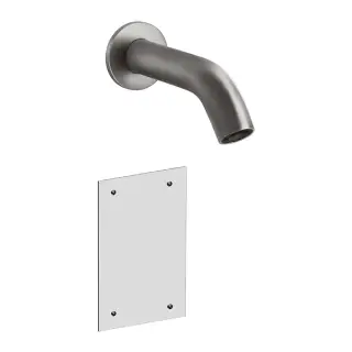 Gessi 316 Flessa Смеситель для раковины, настенный, излив 14,6 cм, цвет Steel Brushed 54014#239