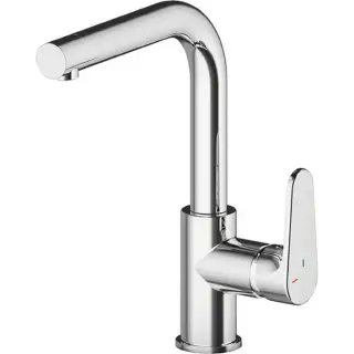 Cisal Смеситель однорычажный на 1 отверстие для кухни, с поворотным изливом, цвет: Chrome A300353521