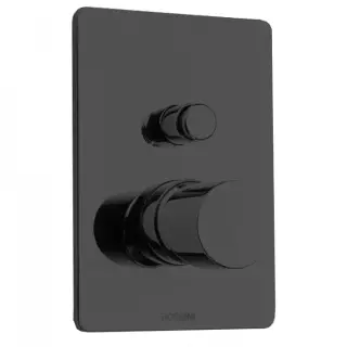 Bossini Oki Смеситель для душа, встраиваемый, 2 потребителя, цвет: mat black Z00006.073