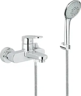 Grohe Europlus II Смеситель для ванны, накладной, с ручным душем, цвет: хром 33547002