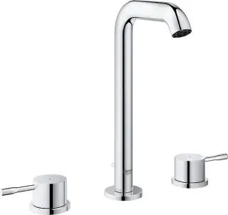 Grohe Essence New Смеситель для раковины высокий вентильный, с д/к, выс. излива 21,1 см, цвет: хром 20299001