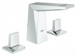 Grohe Allure Brilliant Смеситель для раковины вентильный, с д/к, длина излива 9,6 см, цвет: хром 20342000