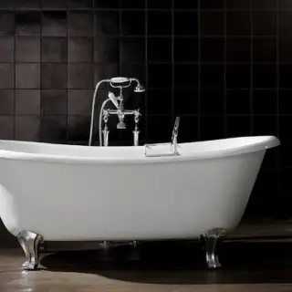 Devon&Devon Admiral Ванна чугунная,182х81хh72 см, цвет белый алюминий полированный 2MRADMIRALPDCRDD