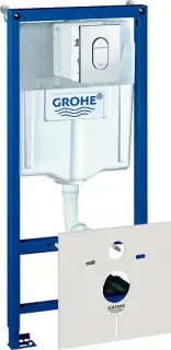 Grohe Rapid SL Инсталляция для унитаза 113h см 4 в 1 с кнопкой Arena Cosmopolitan, цвет: хром глянец 38929000