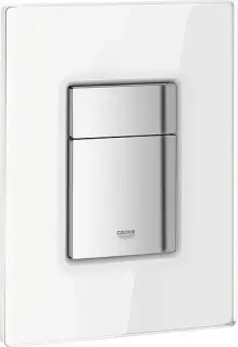 Grohe Skate Cosmopolitan Кнопка смыва для унитаза, 2 режима, стекло, цвет: белая луна 38845LS0