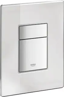 Grohe Skate Cosmopolitan Кнопка смыва для унитаза, 2 режима, стекло, цвет: белый 389160A0